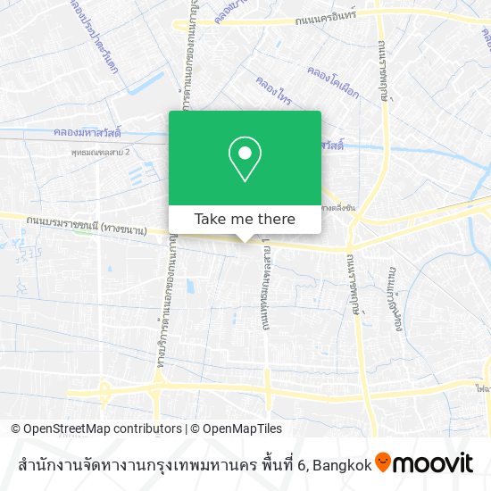 สำนักงานจัดหางานกรุงเทพมหานคร พื้นที่ 6 map