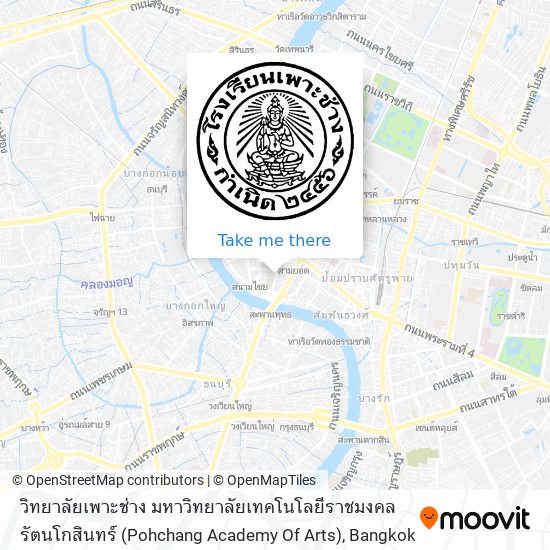 วิทยาลัยเพาะช่าง มหาวิทยาลัยเทคโนโลยีราชมงคลรัตนโกสินทร์ (Pohchang Academy Of Arts) map