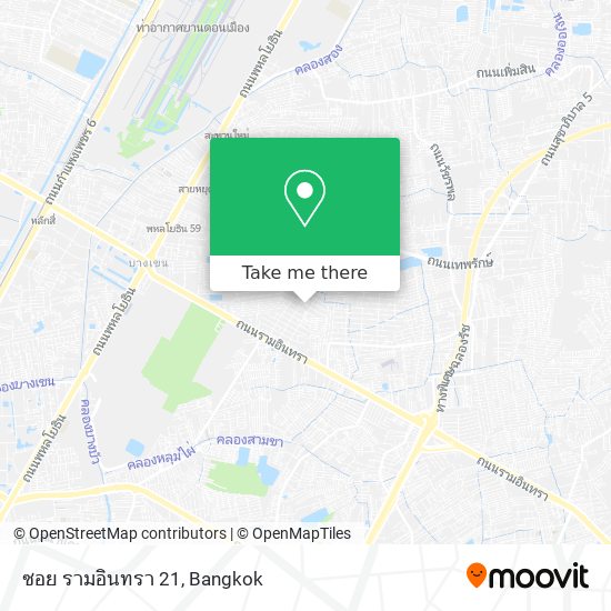 ซอย รามอินทรา 21 map