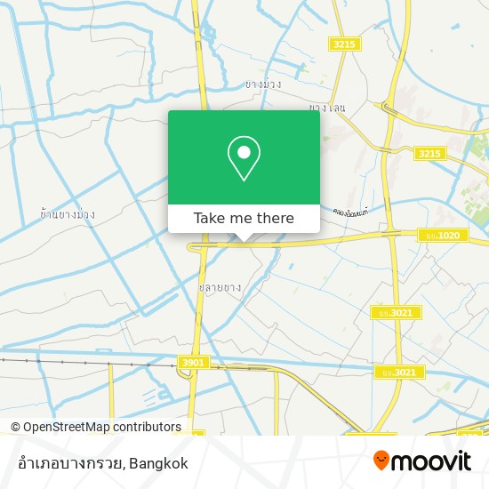 อำเภอบางกรวย map