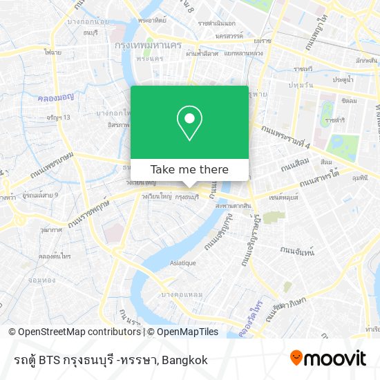 รถตู้ BTS กรุงธนบุรี -หรรษา map