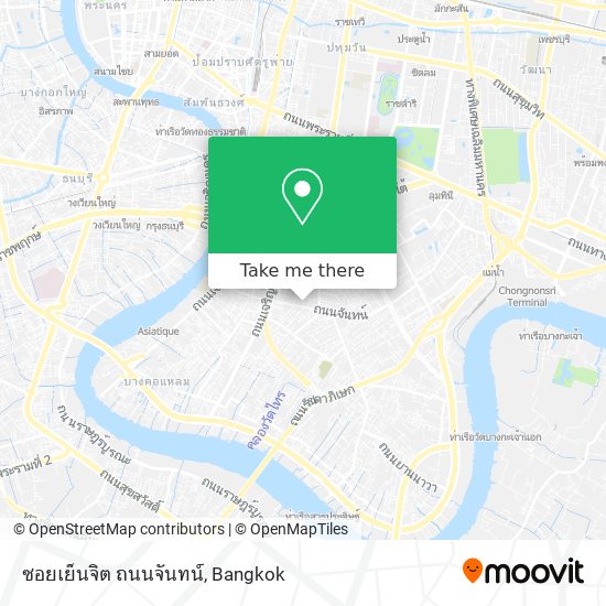 ซอยเย็นจิต ถนนจันทน์ map