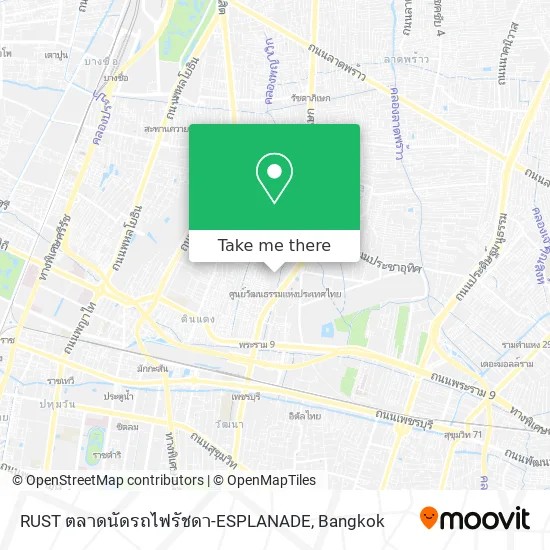 RUST ตลาดนัดรถไฟรัชดา-ESPLANADE map