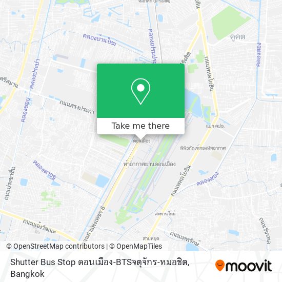 Shutter Bus Stop ดอนเมือง-BTSจตุจักร-หมอชิต map