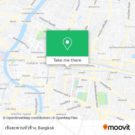 เชิงสะพานหัวช้าง map