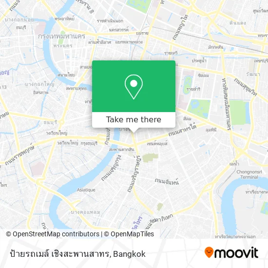 ป้ายรถเมล์ เชิงสะพานสาทร map