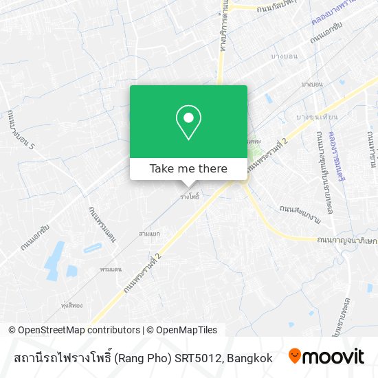 สถานีรถไฟรางโพธิ์ (Rang Pho) SRT5012 map