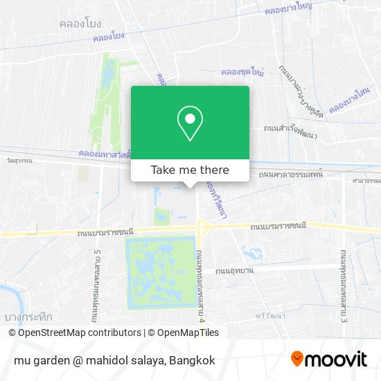 mu garden @ mahidol salaya map
