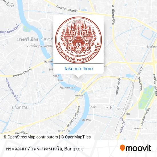 พระจอมเกล้าพระนครเหนือ map