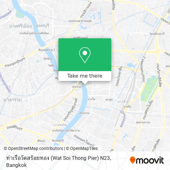 ท่าเรือวัดสร้อยทอง (Wat Soi Thong Pier) N23 map