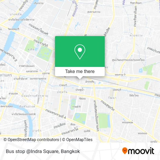 Bus stop @Indra Square map