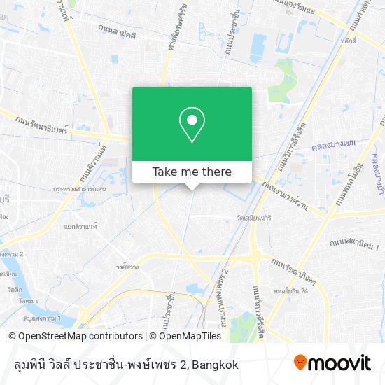 ลุมพินี วิลล์ ประชาชื่น-พงษ์เพชร 2 map