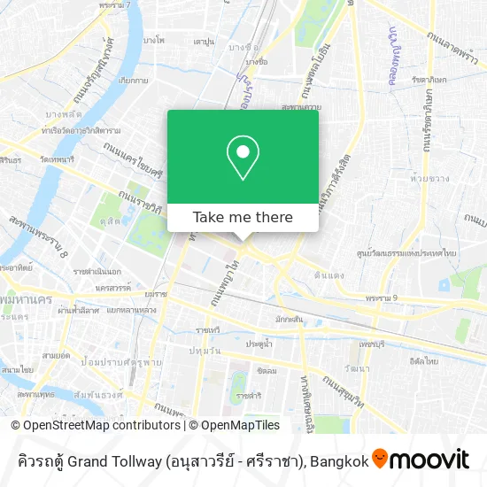 คิวรถตู้ Grand Tollway (อนุสาวรีย์ - ศรีราชา) map