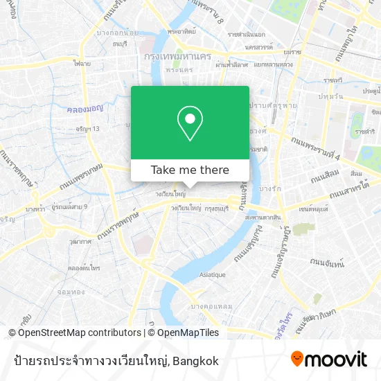 ป้ายรถประจำทางวงเวียนใหญ่ map