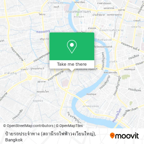 ป้ายรถประจำทาง (สถานีรถไฟฟ้าวงเวียนใหญ่) map