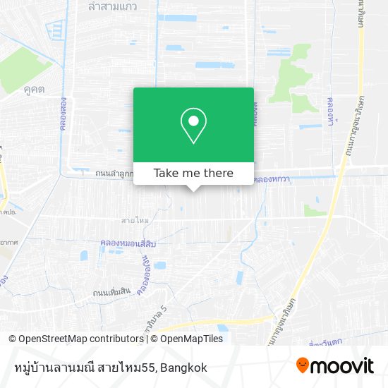 หมู่บ้านลานมณี สายไหม55 map