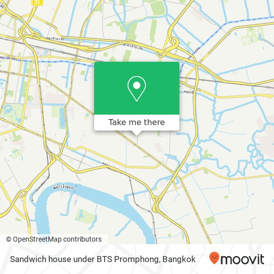 Sandwich house under BTS Promphong map