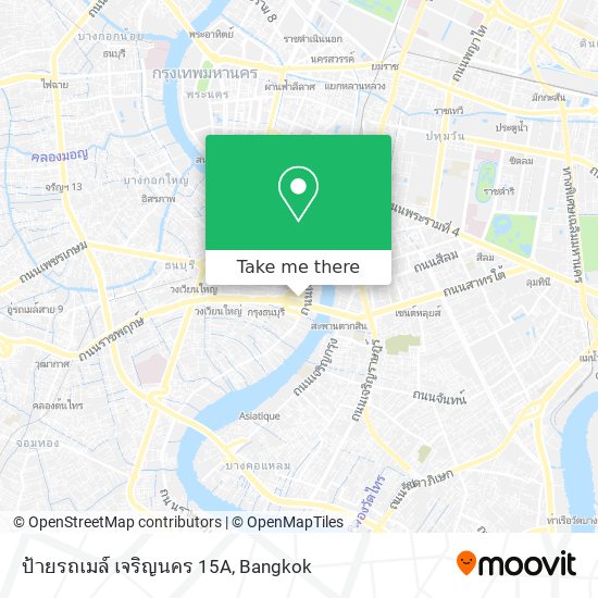 ป้ายรถเมล์ เจริญนคร 15A map