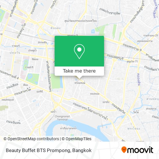 Beauty Buffet BTS Prompong map