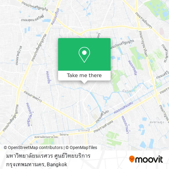 มหาวิทยาลัยนเรศวร ศูนย์วิทยบริการกรุงเทพมหานคร map