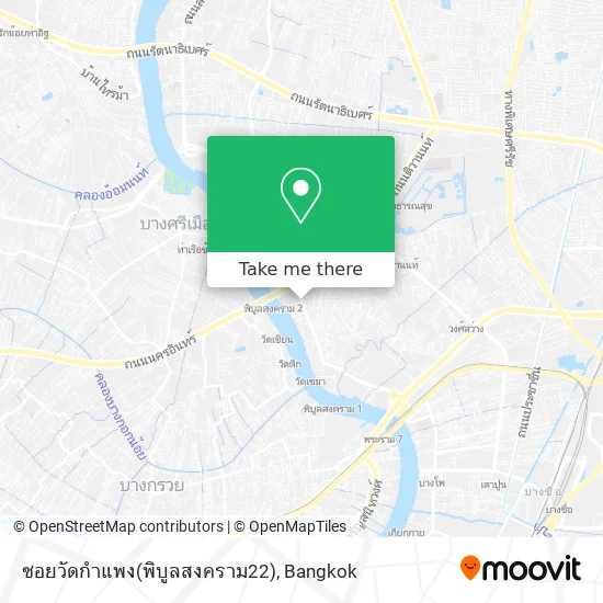 ซอยวัดกำแพง(พิบูลสงคราม22) map