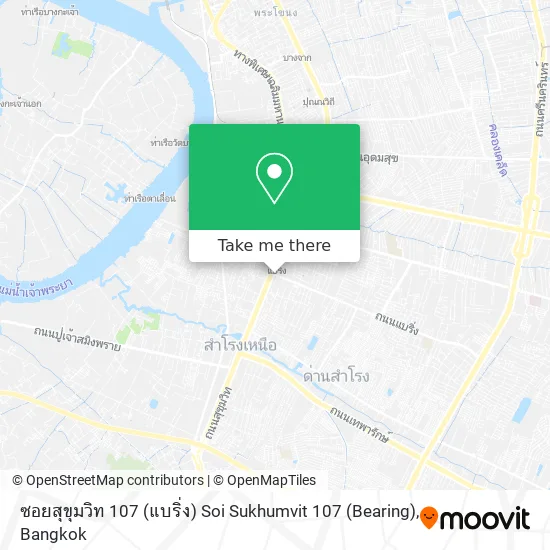 ซอยสุขุมวิท 107 (แบริ่ง) Soi Sukhumvit 107 (Bearing) map