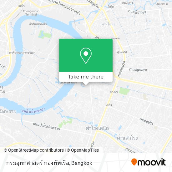 กรมอุทกศาสตร์ กองทัพเรือ map