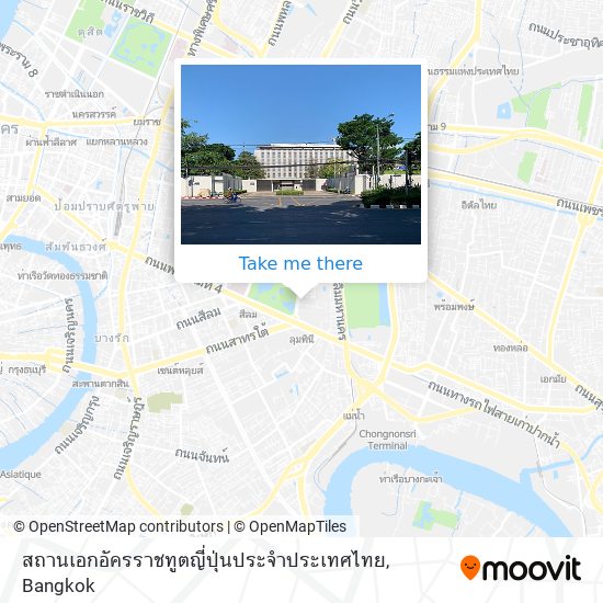 สถานเอกอัครราชทูตญี่ปุ่นประจำประเทศไทย map