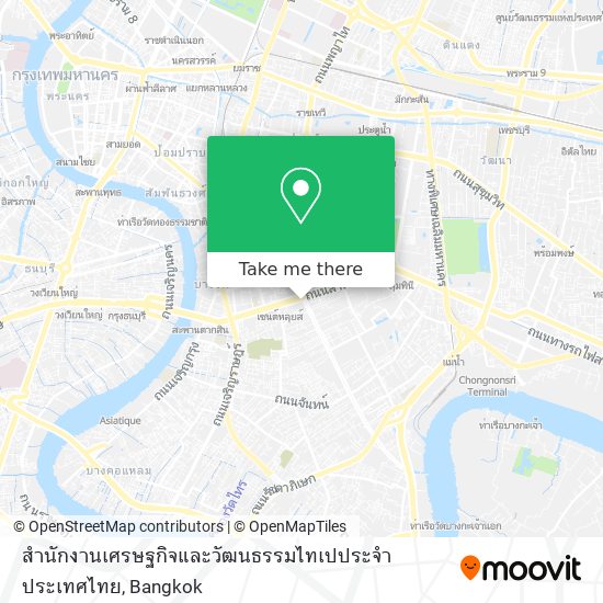 สำนักงานเศรษฐกิจและวัฒนธรรมไทเปประจำประเทศไทย map