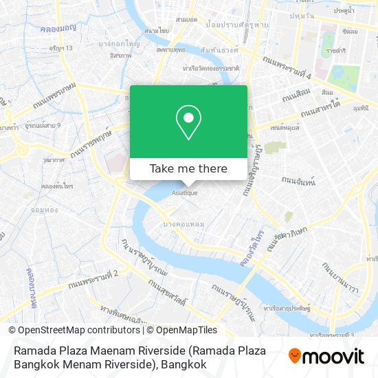 Ramada Plaza Maenam Riverside (Ramada Plaza Bangkok Menam Riverside) map