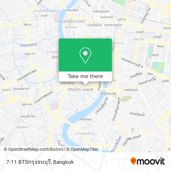 7-11 BTSกรุงธนบุรี map