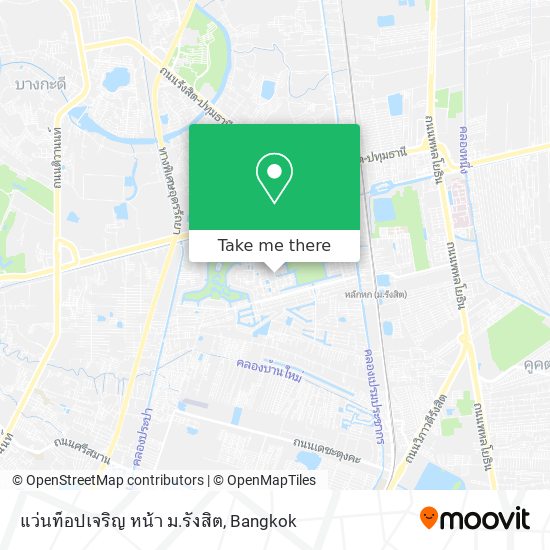 แว่นท็อปเจริญ หน้า ม.รังสิต map