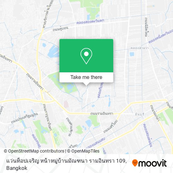 แว่นท็อปเจริญ หน้าหมู่บ้านมัณฑนา รามอินทรา 109 map