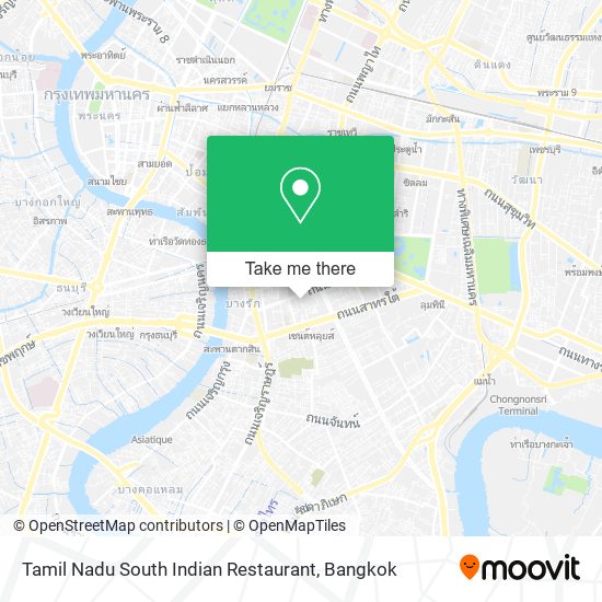 Tamil Nadu South Indian Restaurant map