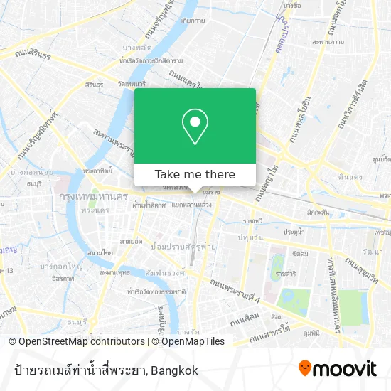 ป้ายรถเมล์ท่าน้ำสี่พระยา map