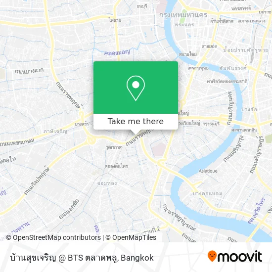 บ้านสุขเจริญ @ BTS ตลาดพลู map