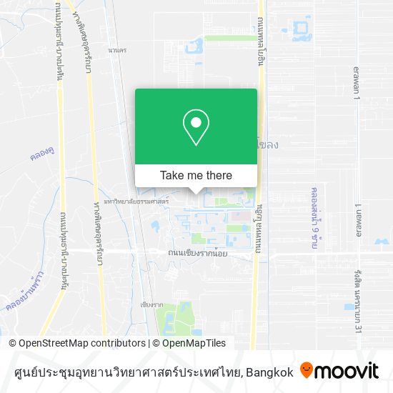 ศูนย์ประชุมอุทยานวิทยาศาสตร์ประเทศไทย map