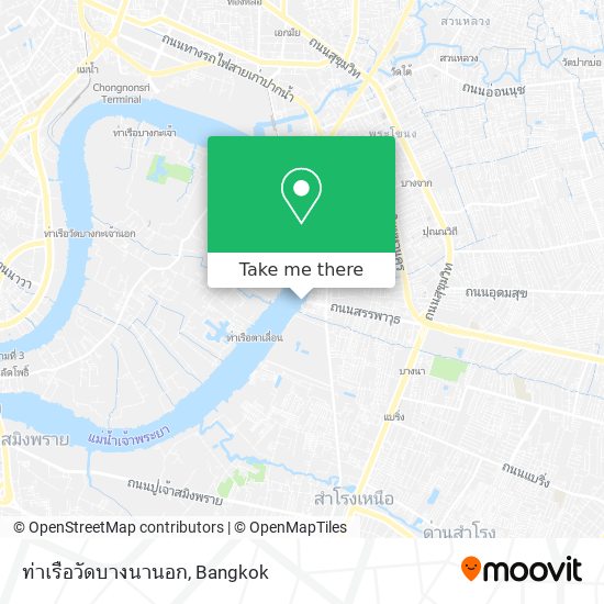 ท่าเรือวัดบางนานอก map