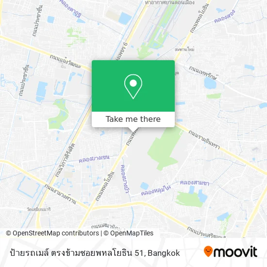 ป้ายรถเมล์ ตรงข้ามซอยพหลโยธิน 51 map
