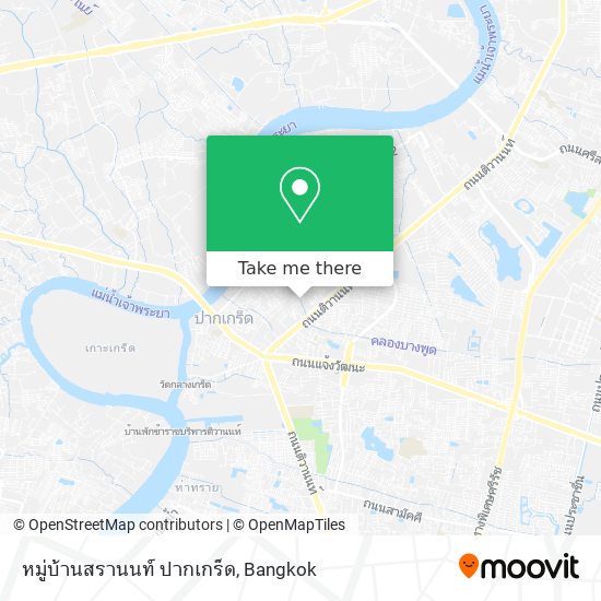 หมู่บ้านสรานนท์ ปากเกร็ด map