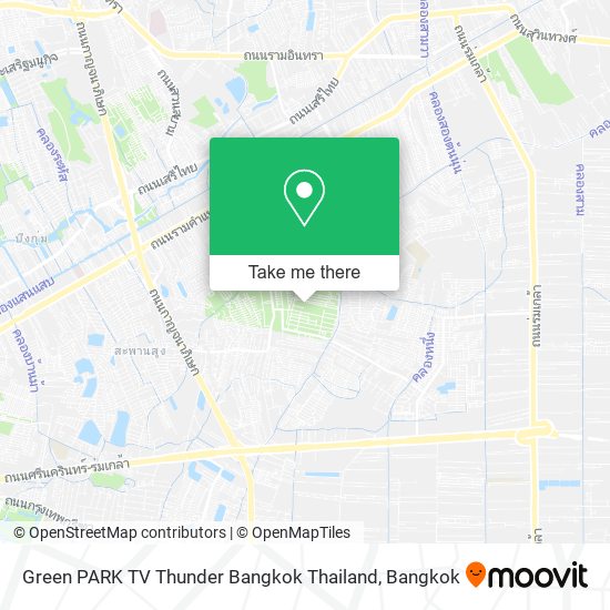 Green PARK TV Thunder Bangkok Thailand map