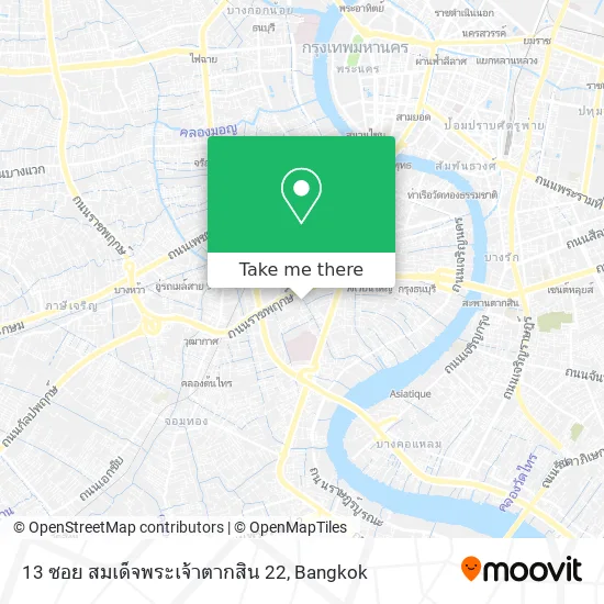 13 ซอย สมเด็จพระเจ้าตากสิน 22 map