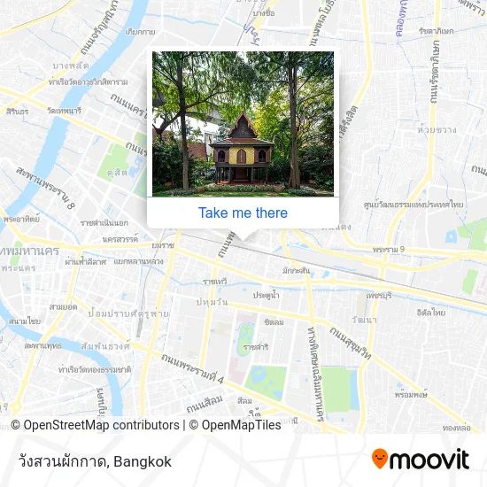 วังสวนผักกาด map