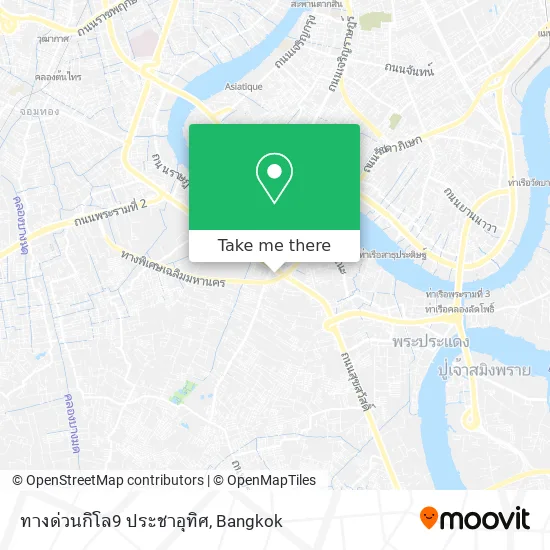 ทางด่วนกิโล9 ประชาอุทิศ map
