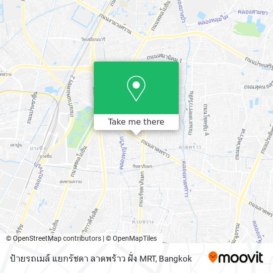 ป้ายรถเมล์ แยกรัชดา ลาดพร้าว ฝั่ง MRT map