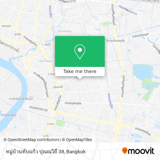 หมู่บ้านทับแก้ว ปุณณวิถี 38 map