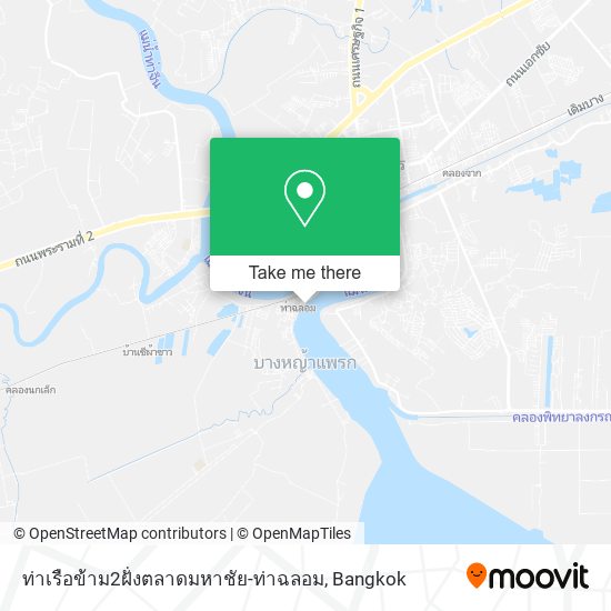 ท่าเรือข้าม2ฝั่งตลาดมหาชัย-ท่าฉลอม map