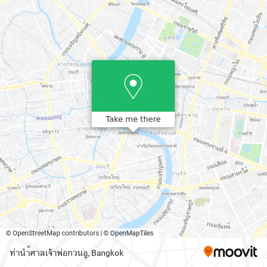 ท่านำ้ศาลเจ้าพ่อกวนอู map