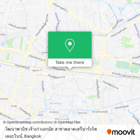 วัฒนาพานิช เจ้าเก่าเอกมัย สาขาตลาดเสรีมาร์เก็ต เดอะไนน์ map