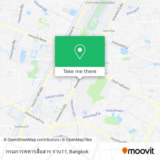 กรมการทหารสื่อสาร ราบ11 map